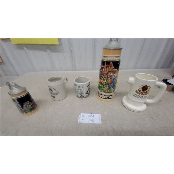 German-Style Ceramic Beer Stein with, Souvenir Mugs, and More