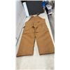 Image 5 : Carhartt R03 Brown Duck Bib Overalls, Size 42 x 30