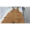 Image 6 : Carhartt R03 Brown Duck Bib Overalls, Size 42 x 30