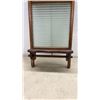 Image 4 : Repurposed Economy Glass Washboard Shelf 24 x 12" and Antique Oval Gilt Bevelled Glass Picture
