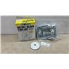 Image 1 : On Guard 500 Watt Halogen Flood Light L-50 White with UV Filter and Mounting Plate
