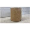 Image 4 : Two Drum-Style Lampshades, Cream Fabric with Gold Trim and Tan