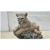 Image 7 : Ducks Unlimited Canada "Patient Watch" Cougar Sculpture, 1997, Limited Edition 387/700, Approx 8 x