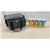 Image 1 : Carhartt Proline Gold Soft-Sided Cooler Bag and M&M's Plastic Cup Set of Four