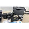 Image 2 : Minolta X-370 Camera with Nikon Series E 50mm Lens, Flash and Sony V569 Video Camera