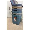 Image 2 : Rubbermaid Super Tough Storage Totes with Lids and Clear Storage Container, Assorted Colors