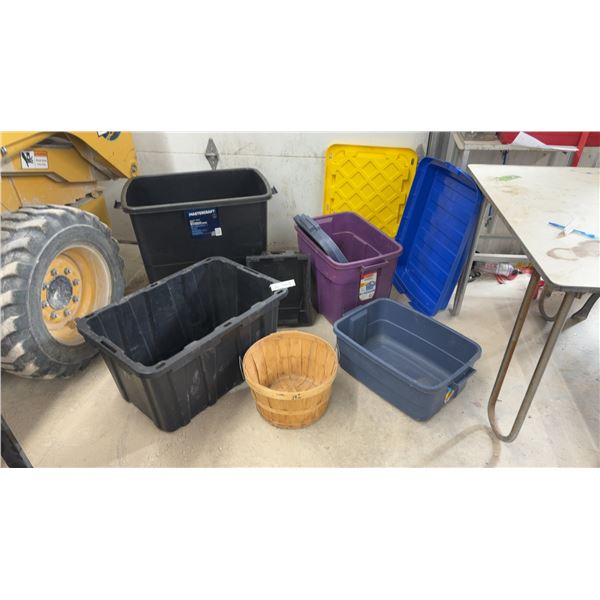 Mastercraft 210 L Deep Storage Totes, HDX 102 L Tough Tote, Bushel Basket, and More
