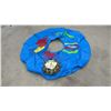 Image 1 : Sevylor Inflatable Towable Water Tube with Airhead 60-Foot Tube Tow Rope