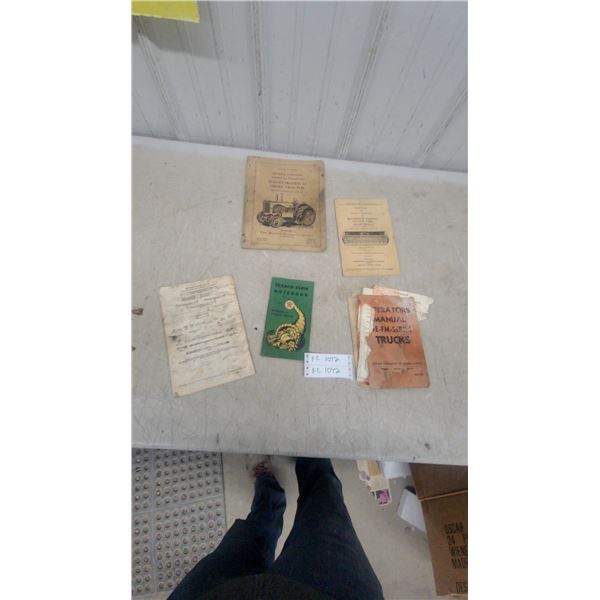 Massey-Harris 44 Diesel Tractor Manual, McCormick Grain Drills Manual, Texaco Notebook, and More