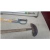 Image 3 : Lee Valley Long-Handle Weeding Tool, Bow Saw, Half-Moon Edger, and Stirrup Hoe
