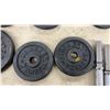 Image 4 : Steel Weights, 2 Bars, Grip Trainers, 85 Pounds of Weughts