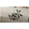 Image 6 : Steel Weights, 2 Bars, Grip Trainers, 85 Pounds of Weughts