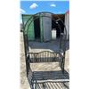 Image 3 : Metal Garden Arbor Bench with Decorative Floral Sides 48 x 74 x 22