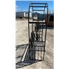 Image 4 : Metal Garden Arbor Bench with Decorative Floral Sides 48 x 74 x 22