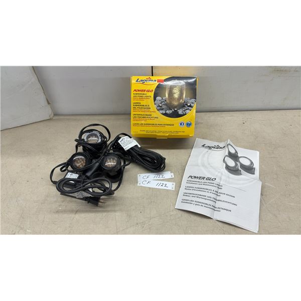 Laguna Power Glo Submersible LED Pond Lights (3) Model PT-1588 with Transformer