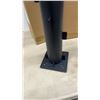 Image 3 : SLIMU In-Ground Umbrella Base, Black Metal, Square Base Plate with Hardware, Set of 2