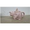 Image 11 : 4 Teapots, Cookie Jar Lid, and 1 China Man &Women