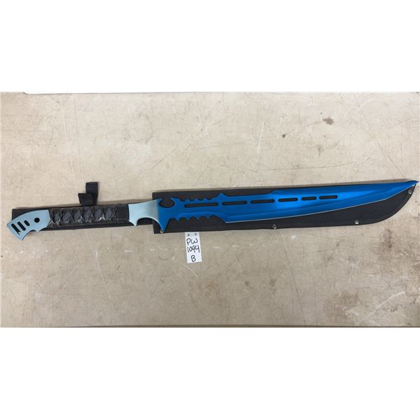 Blue Sword 28" Total Length, 18" Blade with Sheath
