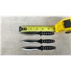 Image 11 : 2 Knifes and a Set of 3 Throwing Knives Largest 14" Long