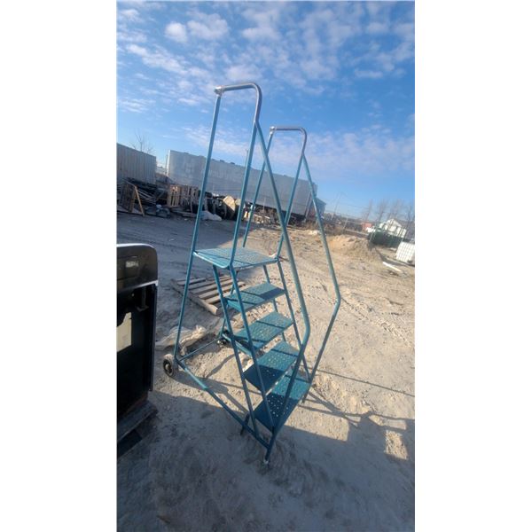 Rolling Metal Shop Stairs
