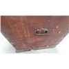 Image 6 : Antique Hand-Painted Folky Wooden Immigrant Trunk with Floral Motifs, Dated 1867 17 x 36 x 18"