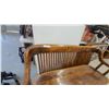 Image 3 : Art Deco Railway Station Bench with Slatted Back, Circa 1930s 56" Wide
