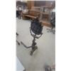 Image 7 : Pair of Cast Iron Andirons with Sailing Ship Medallion and Dolphin Column Design Gorgeous Set