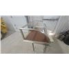 Image 3 : Vintage Curved Glass Retail Display Case with Chrome Frame 12 x 24 x 23" Antique