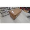 Image 2 : Brown Faux-Leather Rectangular Storage Ottoman with Hinged Lid 17 x 16 x 31"