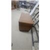 Image 4 : Brown Faux-Leather Rectangular Storage Ottoman with Hinged Lid 17 x 16 x 31"