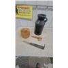 Image 1 : Vintage Black Milk Can, Wooden Barrel Spigot, Billhook, and Twine Ball