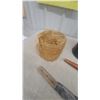 Image 3 : Vintage Black Milk Can, Wooden Barrel Spigot, Billhook, and Twine Ball