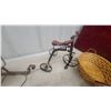 Image 2 : Decortive with Metal Frame and Wooden Seat Tricycle and Sleigh Andcwooden Truck and Train plus