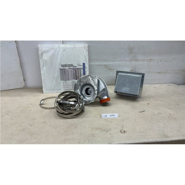 Acudor UF-5000 14 x 14 Metal Access Door, Insulated Blower Housing, Wall Vent, Muffler Clamps and