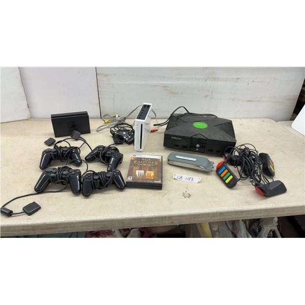 Original Microsoft Xbox Console, Nintendo Wii, Switch Dock, PlayStation Controllers, Tote and More