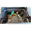 Image 2 : Rubbermaid ActionPacker Storage Container with Full Quaker State Oil, Prestone, Castro & WD40 Half
