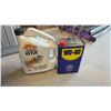 Image 5 : Rubbermaid ActionPacker Storage Container with Full Quaker State Oil, Prestone, Castro & WD40 Half
