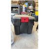 Image 7 : Rubbermaid ActionPacker Storage Container with Full Quaker State Oil, Prestone, Castro & WD40 Half
