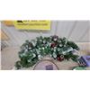 Image 2 : Artificial Christmas Garland with Pinecones, Berries, Faux Snow, Decorative Tin, and More
