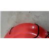 Image 2 : Era Pro Red Plastic Toboggan Sled with Pull Rope Handle, Made in Canada 49" Long
