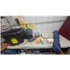 Image 1 : Brinkmann 841-2100-0 Infrared Propane Heater, Grill Basket, Grill Folding Chair Storage Tub, and
