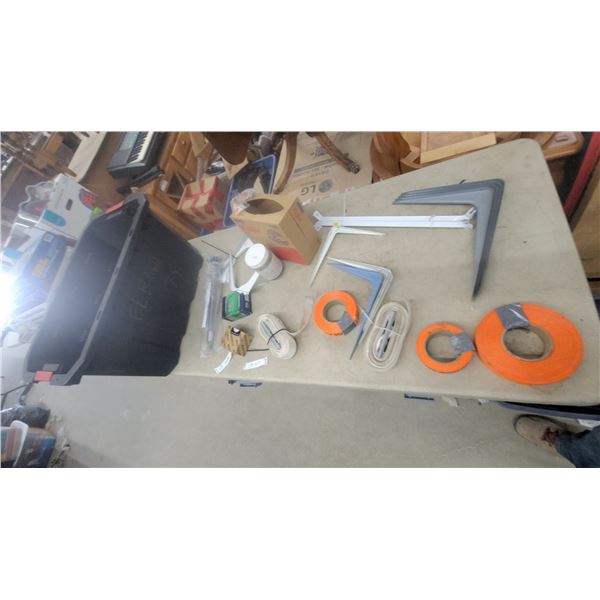 L-Shaped Shelf Support Brackets, Orange Strapping Rolls, Electical and More