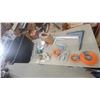 Image 1 : L-Shaped Shelf Support Brackets, Orange Strapping Rolls, Electical and More