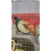 Image 2 : Christmas Carol Clock, 10 Deluxe Jigsaw Puzzles Set, and Two White Ribbed Mixing Bowls