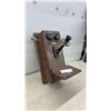 Image 1 : Antique Western Electric Wall-Mounted Magneto Crank Telephone, Missing Receiver & Crank