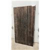 Image 1 : Rustic Reclaimed Wood Barn Door with Z-Brace Construction, Approx 60 x 33"