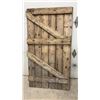 Image 2 : Rustic Reclaimed Wood Barn Door with Z-Brace Construction, Approx 60 x 33"