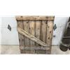 Image 4 : Rustic Reclaimed Wood Barn Door with Z-Brace Construction, Approx 60 x 33"