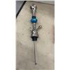 Image 4 : Hookah Set with Glass Base, Metal Stem, Two Hoses, Cleaning Brushes, and More