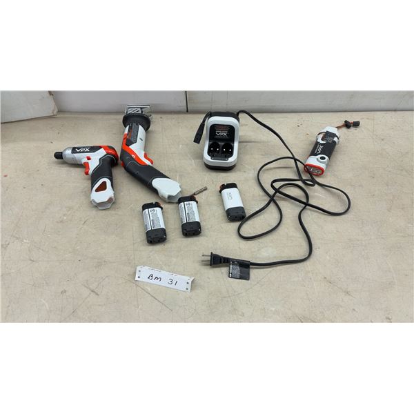 Black & Decker VPX 7V Cordless Power Screwdriver, Reciprocating Saw, Charger, and More